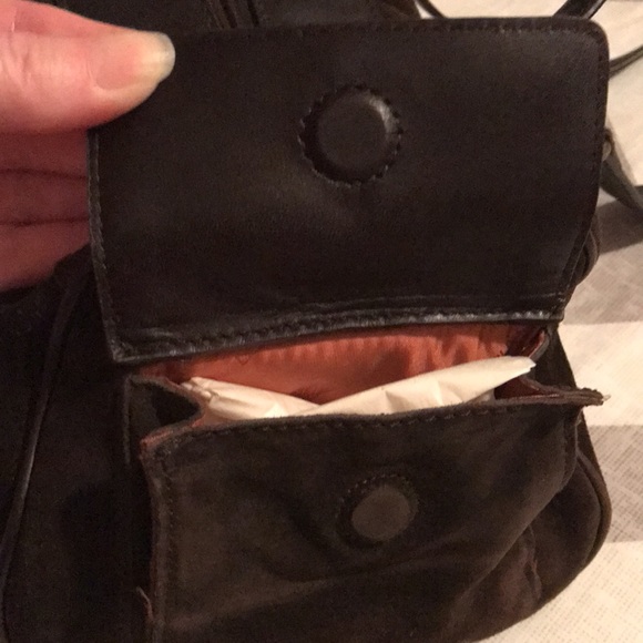 Donald J Pliner suede & leather brown purse - Picture 6 of 6